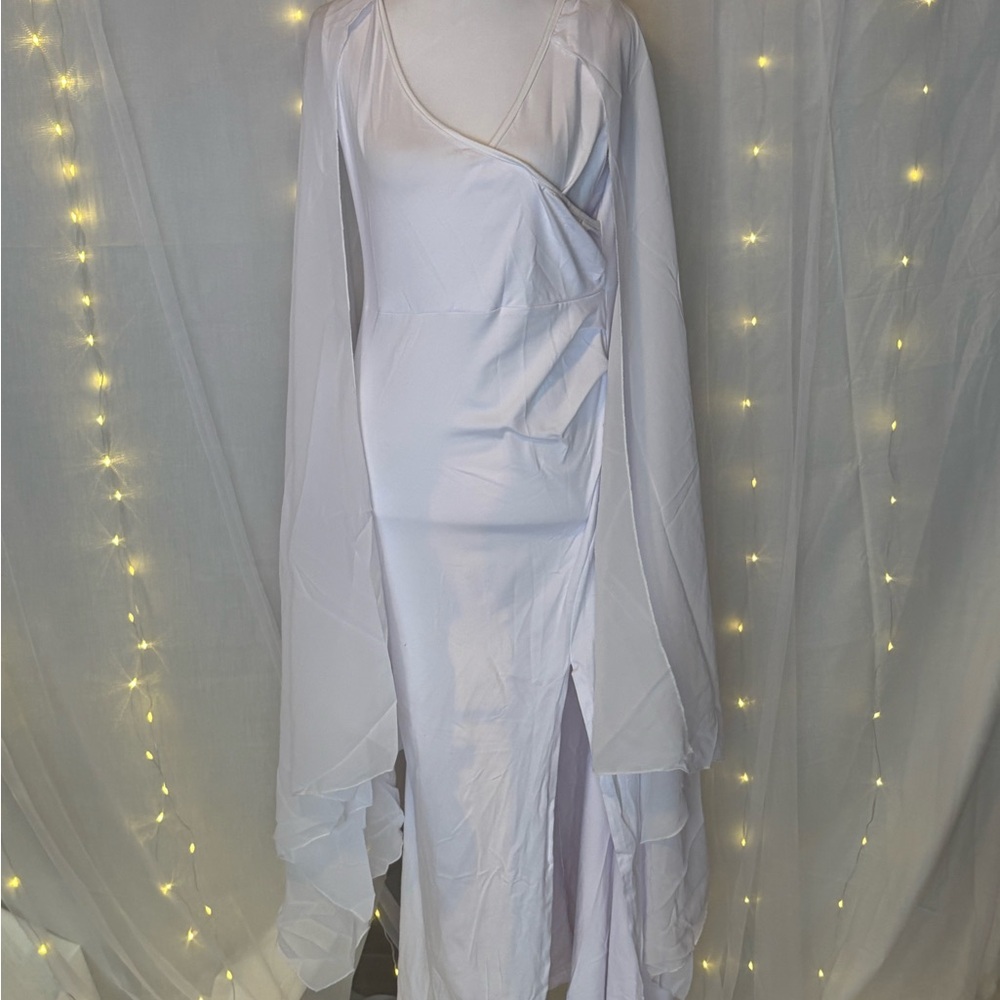 Chic Asymmetrical White Dress